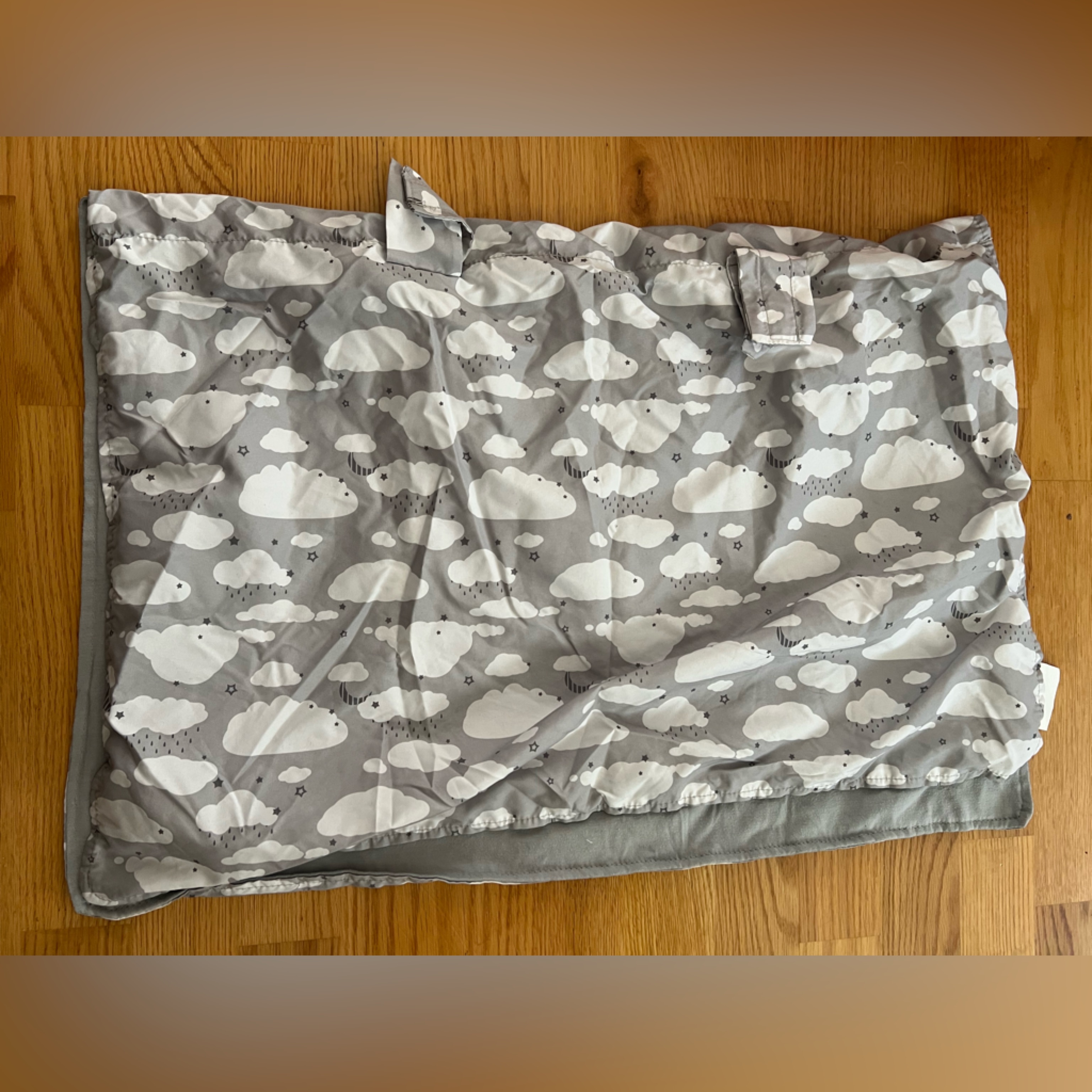 Gray Cloud Print Car Seat Cover